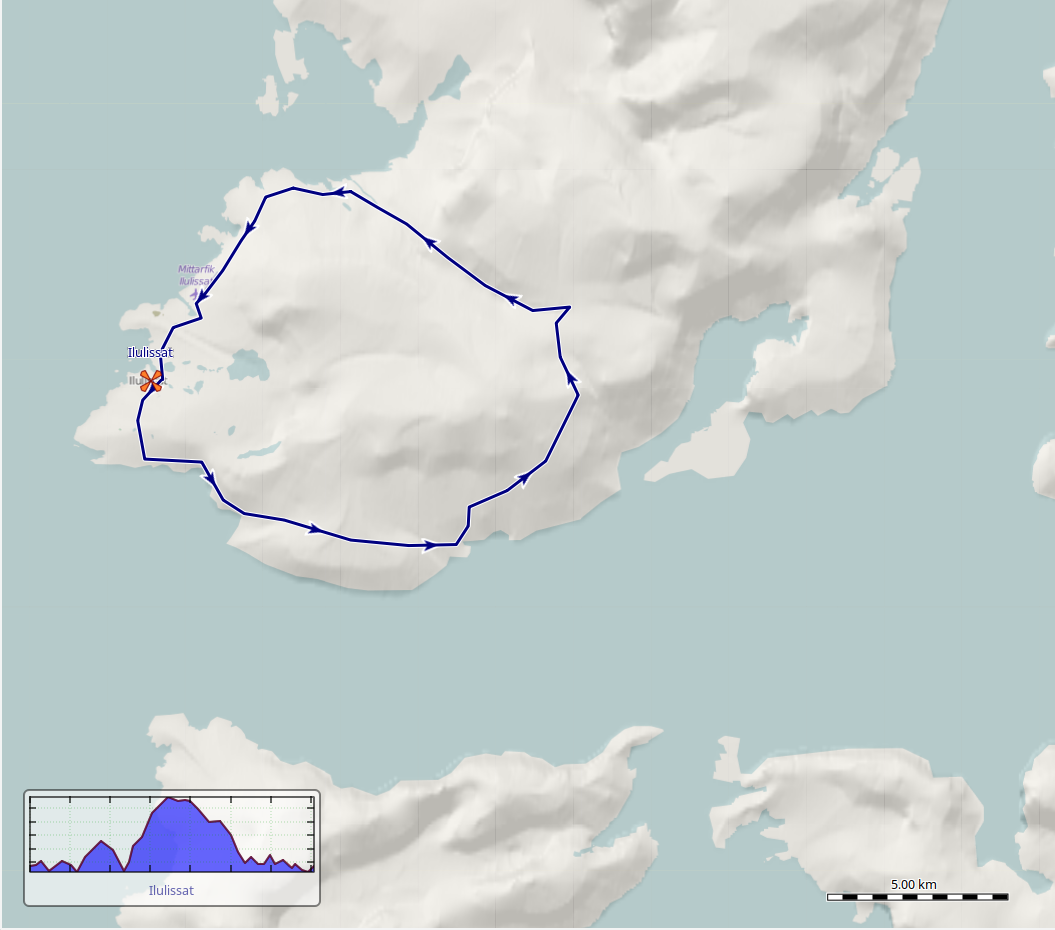 Grönland: Ilulissat und der Eisfjord images/ilulissat/map.webp
